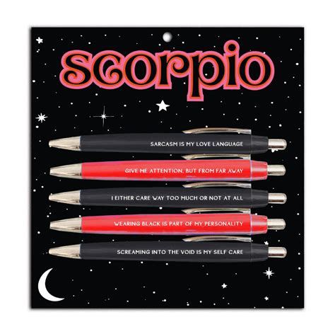 Scorpio on a pen